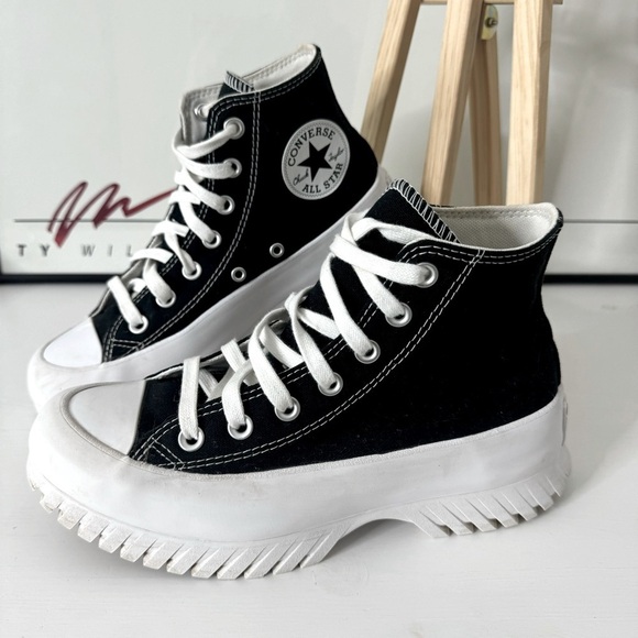Converse Chuck Taylor All Star Lugged 2.0 High Top Black Canvas Size 7 - Picture 3 of 16